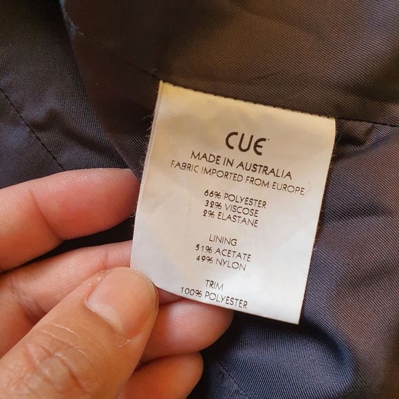 CUE | Blazer | AU 6 | Made in Australia | Pre-owed - Picture 13 of 16